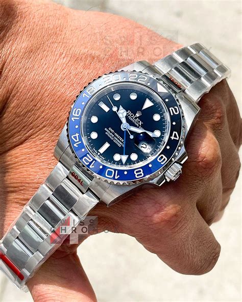 rolex gmt master ii batman oyster bracelet|Rolex Batman discontinued.